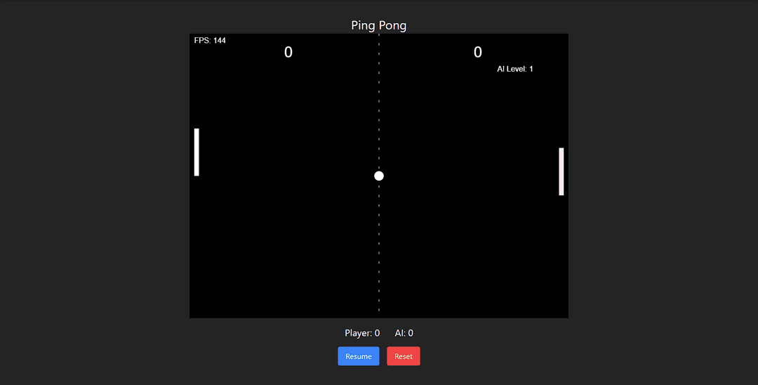 Ping Pong Game